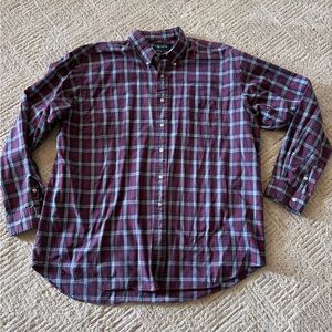 Ralph Lauren Red and Blue Plaid Casual Shirt
